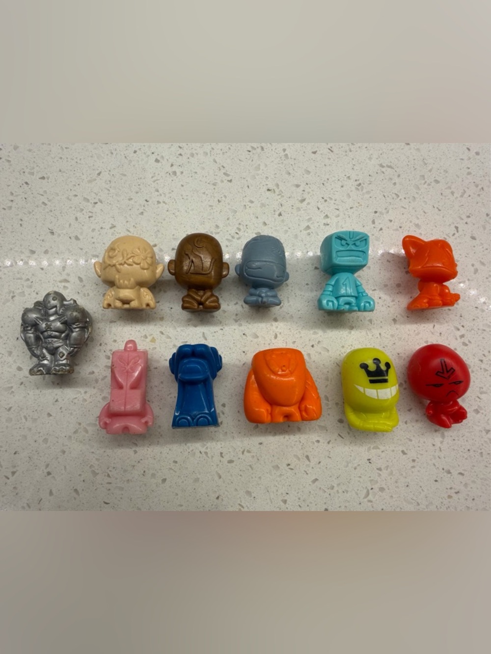 Vintage lot of 9 Gogo’s Crazy bones monster figures